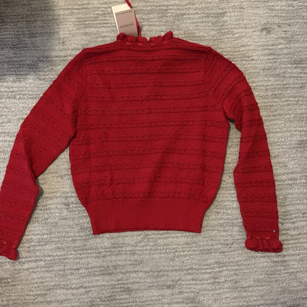 Doen red knitted top - Picture 4 of 4